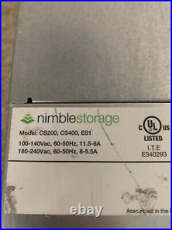 2- Nimble Storage Array CS200 CS400 ES1 Storage Array No HDD
