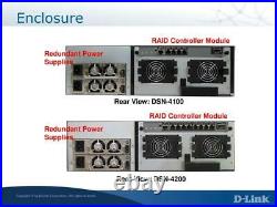 D-Link DSN-4100 System xStack Storage 4x1GbE iSCSI SAN Array, 16-Bay Rackmount