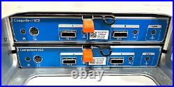 Dell Compellent SC220 24 Bay 2.5 SFF Storage JBOD SC2 6Gb SAS Controllers Rails