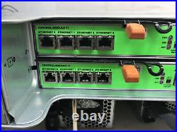 Dell Eqallogic PS6100 E04J 24-Bay Storage Array 2x E09M001 Controllers NO Drives