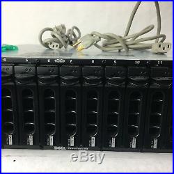 Dell PowerVault MD1000 3U Storage Array Unit 2 x AMP01 Controllers + 15 Trays