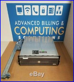 Dell PowerVault MD1000 SAS/SATA Storage Array Dual Controllers & PSU, rack rails
