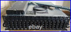 Dell PowerVault MD1000 Storage Array 15x 3.5 SAS HDD Bays 2x EMM 2x PSU NO HDD