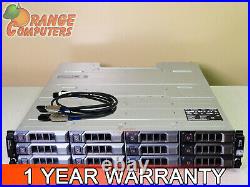 Dell PowerVault MD1200 6Gbps DAS Dual EMM 12x 600GB 15K SAS Storage Array