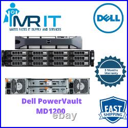 Dell PowerVault MD1200 Storage Array 12 x 3 TB 7.2k SAS HDD 3.5