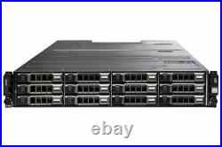 Dell PowerVault MD1400 Storage Array 12x 8TB 7.2K SAS HDD 2x 12G-SAS-4 2x PSU