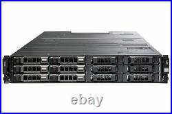 Dell PowerVault MD1400 Storage Array 6x 12TB 7.2K SAS HDD 2x 12G-SAS-4 2x PSU