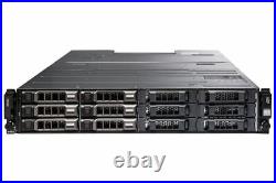 Dell PowerVault MD1400 Storage Array 6x 6TB 7.2K SAS HDD 2x 12G-SAS-4 2x PSU