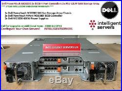 Dell PowerVault MD3200 2x iSCSI 4-Port Controllers 2x 600W SAN Storage Array