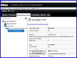 Dell PowerVault MD3420 15x600GB SAS drives, SAN Cables, Rack Rails, WARRANTY
