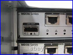 Dell PowerVault MD3600i Storage Array E03J 4 x 2TB 2x 0M6WPW 10GB CONTROLLER