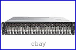 Dell PowerVault MD3820f Storage Array 24x 1.8TB 10K HDD 2x FC 16Gb/s Controller