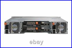 Dell PowerVault MD3820f Storage Array 24x 2.5 SAS Bays 2x FC 16Gb/s Controller