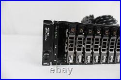 Dell Powervault MD1220 24 Bay Storage Array x2 PSU x2 MD12 3DJRJ Controllers