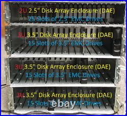 EMC VNX5200 Storage Array 2.5 and 3.5 046-004-213 (X2) and 046-004-212 (X3)