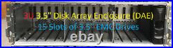 EMC VNX5200 Storage Array 2.5 and 3.5 046-004-213 (X2) and 046-004-212 (X3)