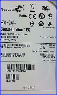 EMC2 Corporation STPE15 Storage Array with 15x 1TB SAS Seagate HDDs