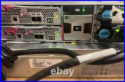 HP D3600 Storage Enclosure QW968A 12x 3.5 Bay 2x 12Gb SAS Controller 2x PSU