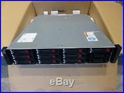 HP P2000 10600gb Hdd's Fclse-0801 A9843b Dual Controller Storage Array