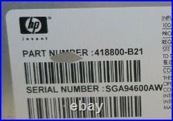HP StorageWorks MSA70 21x 146GB 15K HDD Storage Array 1x SAS I/O Controller