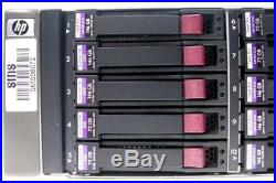 HP StorageWorks MSA70 SAS Modular Smart Array Storage Enclosure with Caddies + PSU