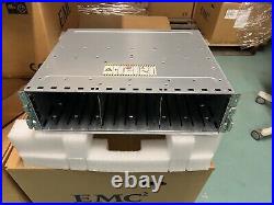 NEW EMC KTN-STL3 15-Bay JBOD Expansion Array Shelf With Install Kit With 15 Caddies