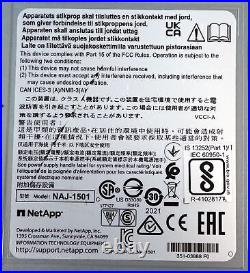 NetApp DS224C NAJ-1501 SAS 2.5 Expansion Storage Array with 2x IOM12 Controllers