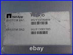 NetApp DS224C NAJ-1501 SAS 2.5 Storage Array with 2x AFF-A220A Controllers