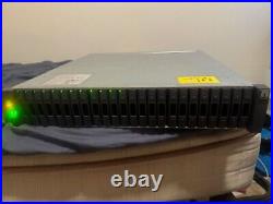 Netapp storage shelf 24 bay with caddies and 24 600gb hard drives. 14.4TB