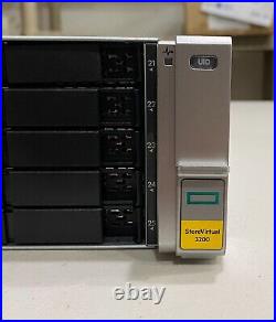 New HPE HP N9X18A StoreVirtual 3200 SFF 25-Bay SAS 8-Port 1GbE Storage Array