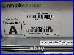 Nimble Storage CS215 CS215-2P-12T-1200F 2xControllers 2x1200W SAS Storage Array