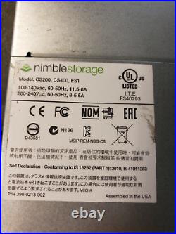 Nimble Storage ES1 Expansion Shelf ES1-H25B 2x PSU 1x 480GB SSD 15x 1TB SAS HDD