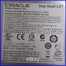 Oracle Sun Disk Drive Shelf Storage Array 3.5 J4410 SAS 24 Bay 24x 2TB 7.2k SAS