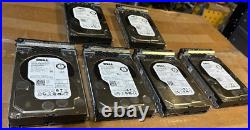 Qty. 6 Dell 4TB HDD 7.2K 6Gbs SAS 3.5 Hard Drive 0202V7 From Storage Array